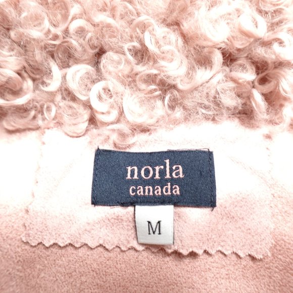 Norla Canada Vest Women's Medium Curly Poodle Sherpa Polyester Fleece - Picture 2 of 10
